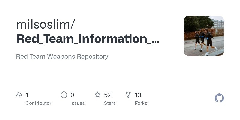 GitHub - milsoslim/Red_Team_Information_Gathering_2026V1.0: Red Team Weapons Repository