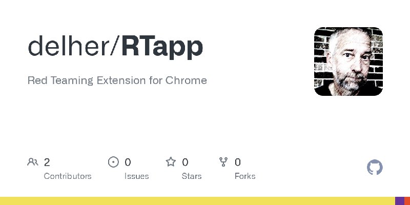 GitHub - delher/RTapp: Red Teaming Extension for Chrome