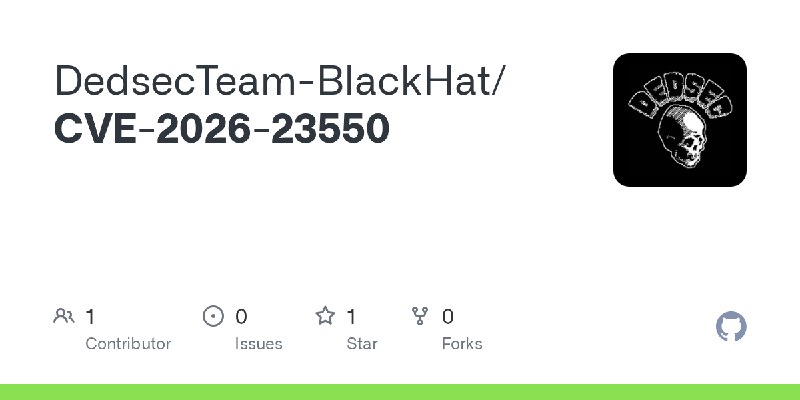 GitHub - DedsecTeam-BlackHat/CVE-2026-23550