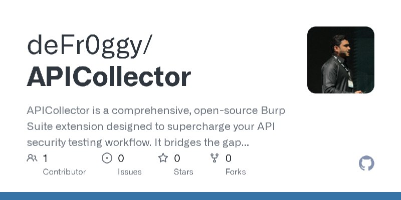 GitHub - deFr0ggy/APICollector: APICollector is a comprehensive, open-source Burp Suite extension designed to supercharge your…
