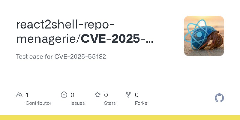 GitHub - react2shell-repo-menagerie/CVE-2025-55182-single-nextjs-npm-rsc-turbopack: Test case for CVE-2025-55182
