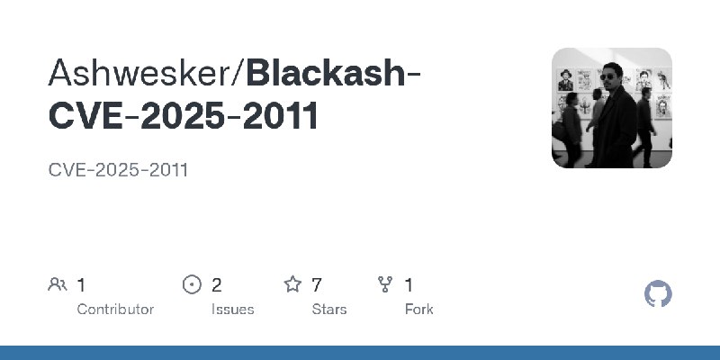 GitHub - Ashwesker/Blackash-CVE-2025-2011: CVE-2025-2011