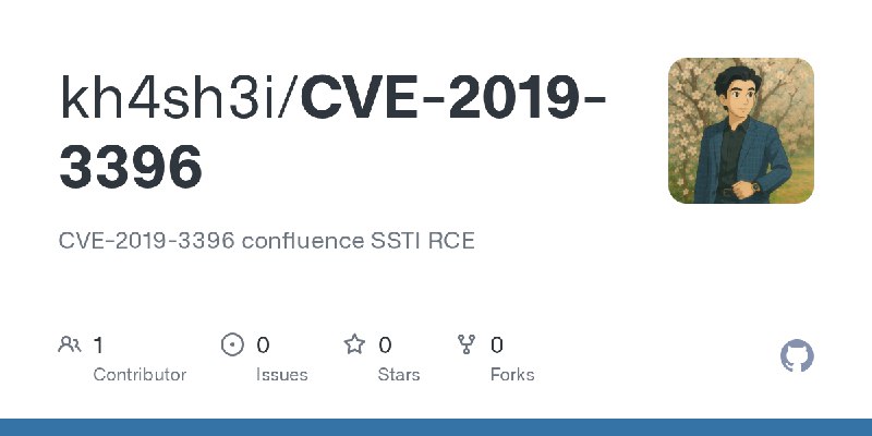 GitHub - kh4sh3i/CVE-2019-3396: CVE-2019-3396 confluence SSTI RCE
