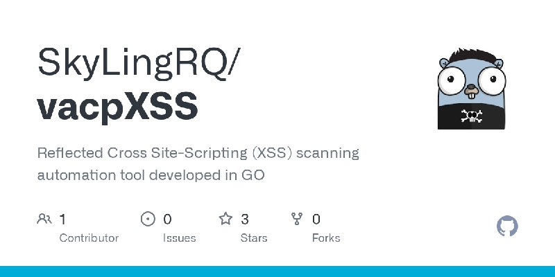 GitHub - SkyLingRQ/vacpXSS: Reflected Cross Site-Scripting (XSS) scanning automation tool developed in GO