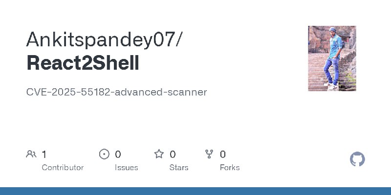 GitHub - Ankitspandey07/React2Shell: CVE-2025-55182-advanced-scanner