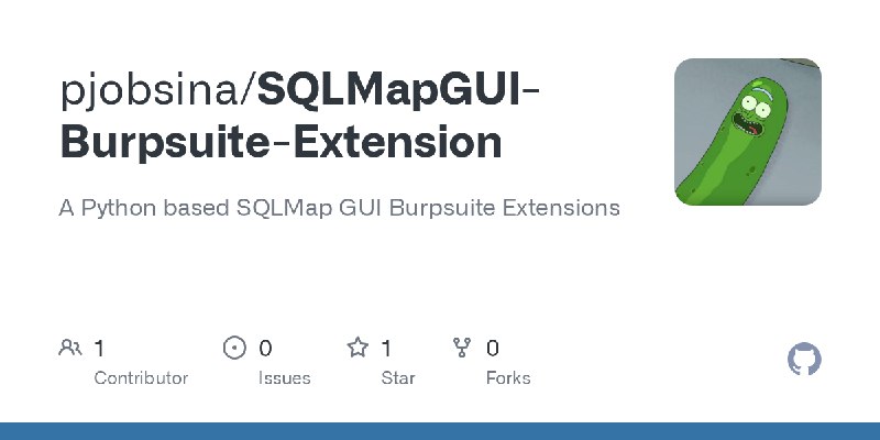 GitHub - pjobsina/SQLMapGUI-Burpsuite-Extension: A Python based SQLMap GUI Burpsuite Extensions