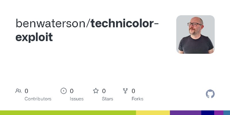 GitHub - benwaterson/technicolor-exploit