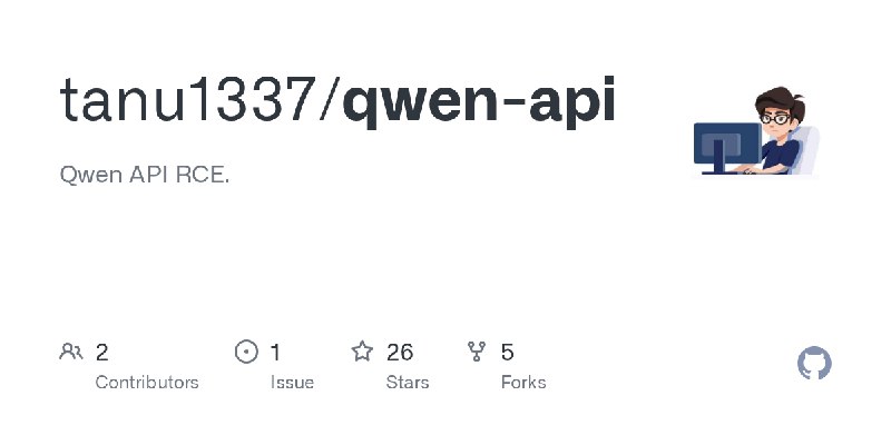 GitHub - tanu1337/qwen-api: Qwen API RCE.