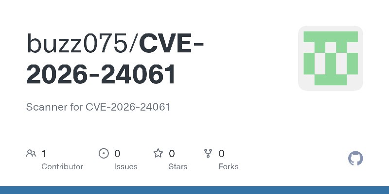 GitHub - buzz075/CVE-2026-24061: Scanner for CVE-2026-24061