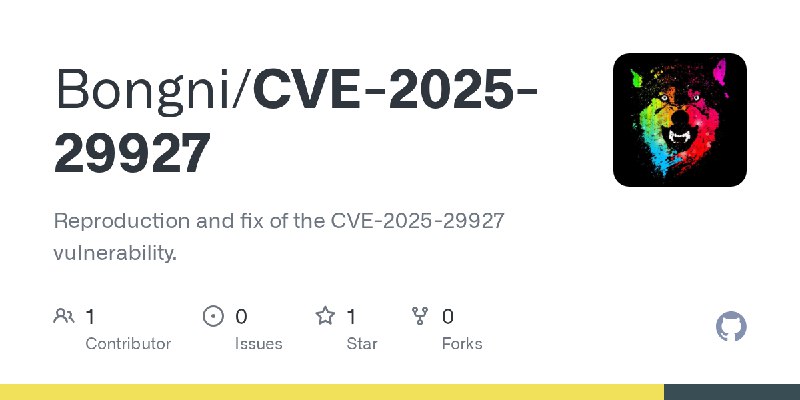 GitHub - Bongni/CVE-2025-29927: Reproduction and fix of the CVE-2025-29927 vulnerability.