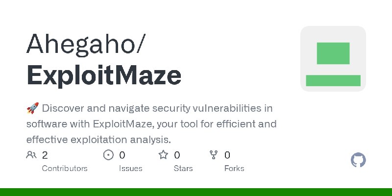 GitHub - Ahegaho/ExploitMaze: 🚀 Discover and navigate security vulnerabilities in software with ExploitMaze, your tool for efficient…