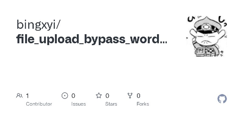 GitHub - bingxyi/file_upload_bypass_wordlist