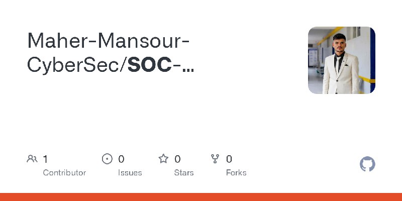 GitHub - Maher-Mansour-CyberSec/SOC-BlueTeam-Lab-Network-Defense