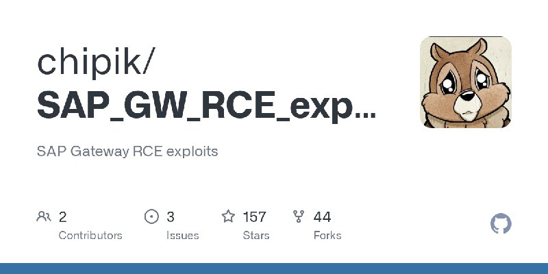 GitHub - chipik/SAP_GW_RCE_exploit: SAP Gateway RCE exploits
