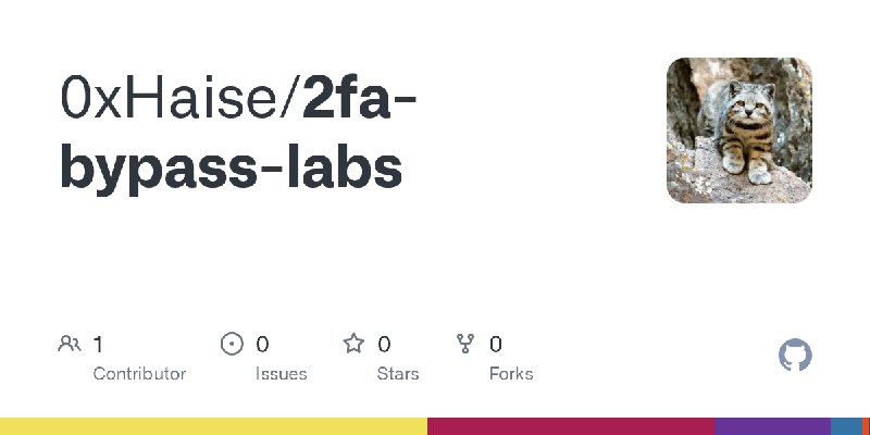 GitHub - 0xHaise/2fa-bypass-labs