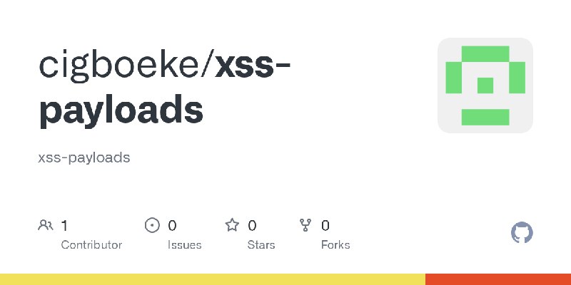 GitHub - cigboeke/xss-payloads: xss-payloads