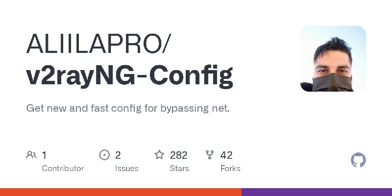 GitHub - ALIILAPRO/v2rayNG-Config: Get new and fast config for bypassing net.