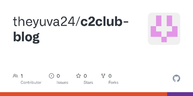 GitHub - theyuva24/c2club-blog