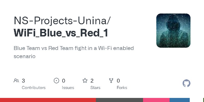 GitHub - NS-Projects-Unina/WiFi_Blue_vs_Red_1: Blue Team vs Red Team fight in a Wi-Fi enabled scenario