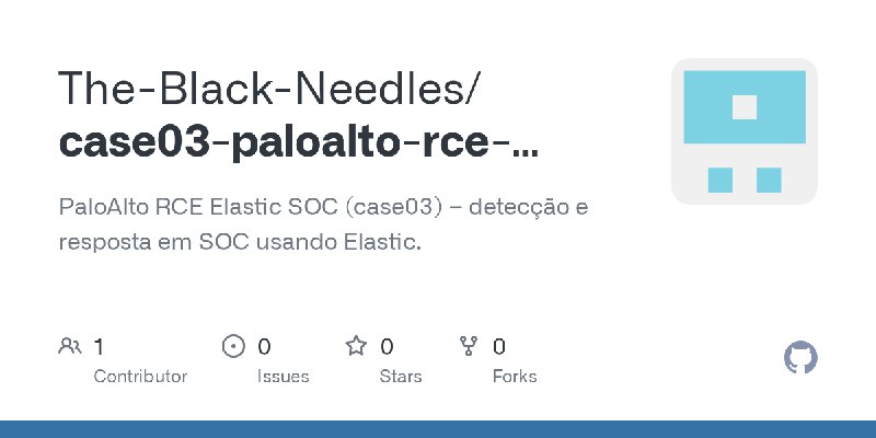 GitHub - The-Black-Needles/case03-paloalto-rce-elastic-soc: PaloAlto RCE Elastic SOC (case03) – detecção e resposta em SOC usando…